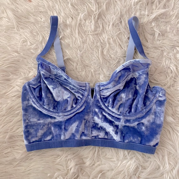 Free People Other - NWOT free people velvet corset bustier crop tank top